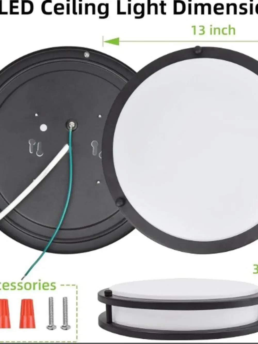 Oil-Rubbed Bronze Flush Mount Light Fixture-13
